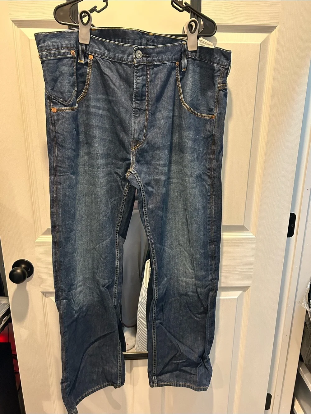 Levi's Men's Straight Jeans in Blue Wash